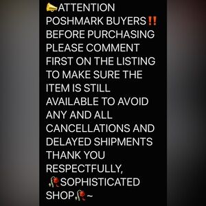 🥀SOPHISTICATED SHOP AVAILABILITY POLICY🥀